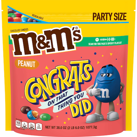 M&Ms M&M's Peanut Xl Stand Up Pouch 38 oz., PK6 400823